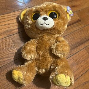 Ty Beanie Boos Solid Eyes Honey The Bear
